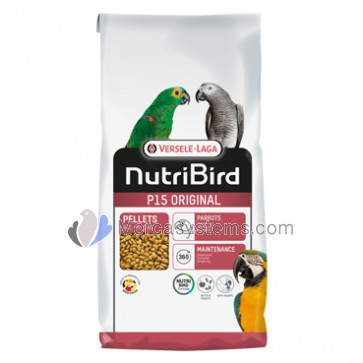 NutriBird P15 Original 10kg (equilibrato cibo manutenzione completo per pappagalli)