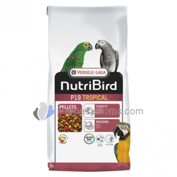 Versele Laga NutriBird P19 Tropical, 10Kg (cibo per l'allevamento dei pappagalli - multicolore)