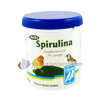 Backs Spirulina 300gr, (uno dei prodotti naturali più preziosi per uccelli da voliera)