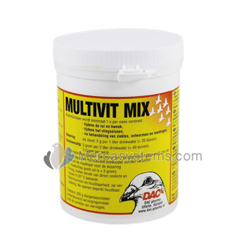 DAC Multivit Mix 200 gr. (alta concentrazione miscela multivitaminico). Per Piccioni