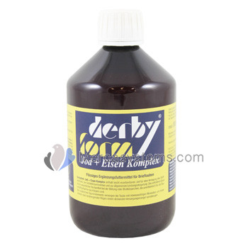 Pego-Calcanit Derby-Form Jod + Eisen Komplex - 500 ml, (con un alto contenuto di ferro e iodio)