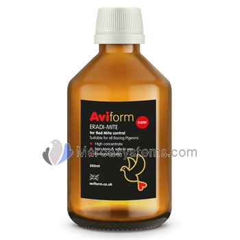 Aviform Eradi-Mite 500ml (Preventivo molto efficace contro acari, pidocchi e pulci). Per i piccioni