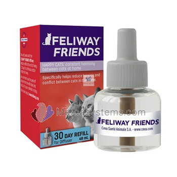 Ceva Feliway Friends Recambio - 48 ml para 1 Mes, (reduce tensiones y conflictos entre los gatos domésticos)