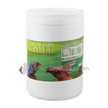 Bipal Grit 1.5kg, per gli uccelli, (arricchito con vitamine, minerali e aminoacidi)