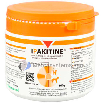 Vetoquinol Ipakitine 300gr (integratore alimentare per insufficienza renale cronica). Per cani e gatti