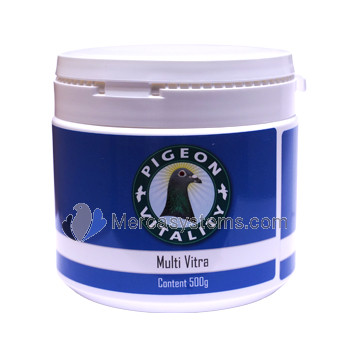 Pigeon Vitality MultiVitra Super Concentrato 500 gr (vitamine, minerali e oligoelementi). Per i piccioni e gli uccelli.