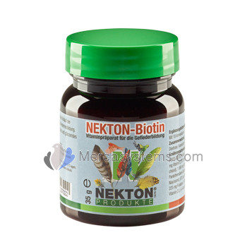 Nekton Biotin 35gr (stimola la crescita delle piume). Per gli uccelli