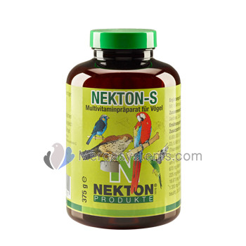 Nekton S 330gr, (vitamine, minerali e aminoacidi). Per gli uccelli in gabbia
