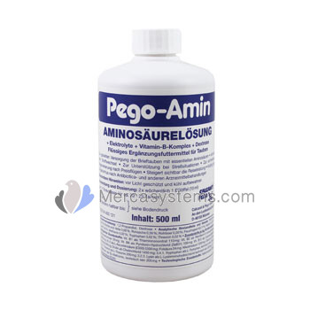 Pego-Calcanit Pego-Amin 500ml, (Eccellente miscela di aminoacidi arricchiti)
