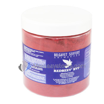 Nuovo BelgaVet RedBeet 400 gr, (100% naturale a base di polvere di  barbabietola rossa). Uccelli e uccelli da voliera