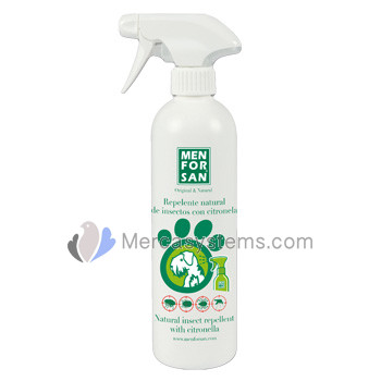 Men For San Natural Repellente per insetti 500ml, per cani