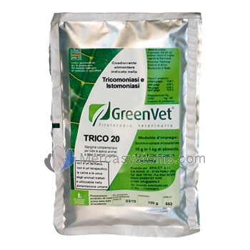Greenvet Trico 20 100gr, (trattamento e prevenzione della tricomoniasi)