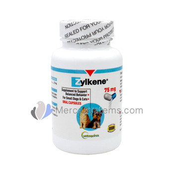 Vetoquinol Zylkene 75mg 30 comprimidos, (tranquilizante natural para Perros y Gatos)